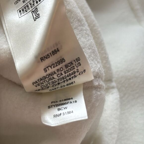 Patagonia W's Classic Synchilla Jacket Birch White M NWT - Picture 6 of 6